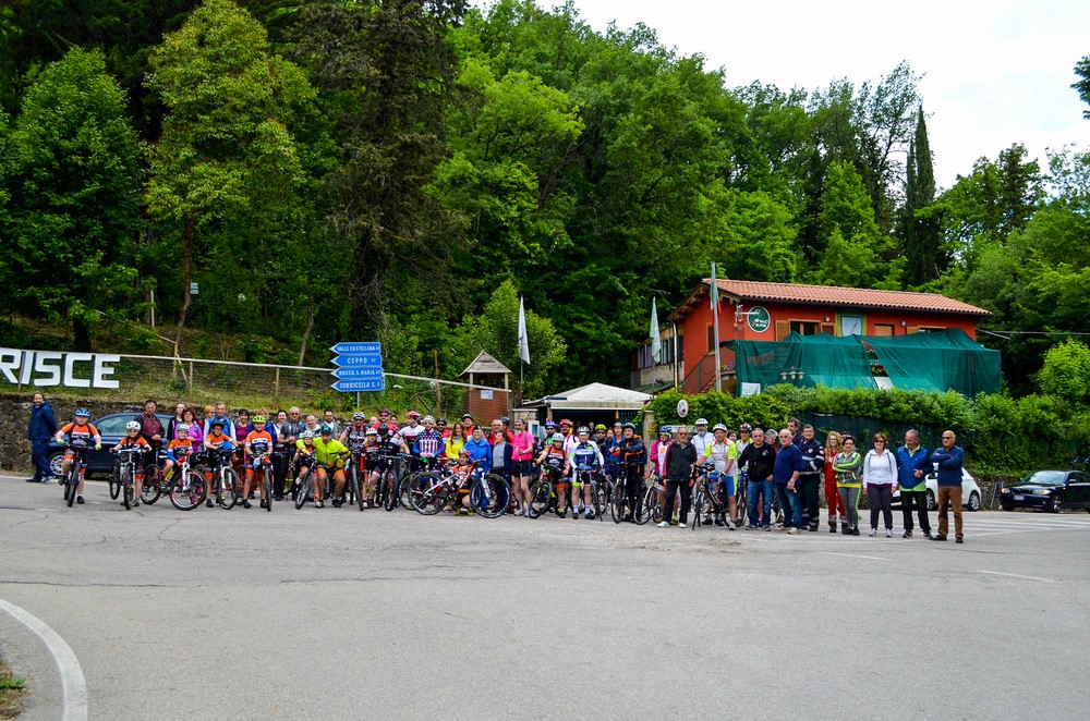 foto di gruppo partecipanti di Sentieri della Memoria Rapino Teramo 2019